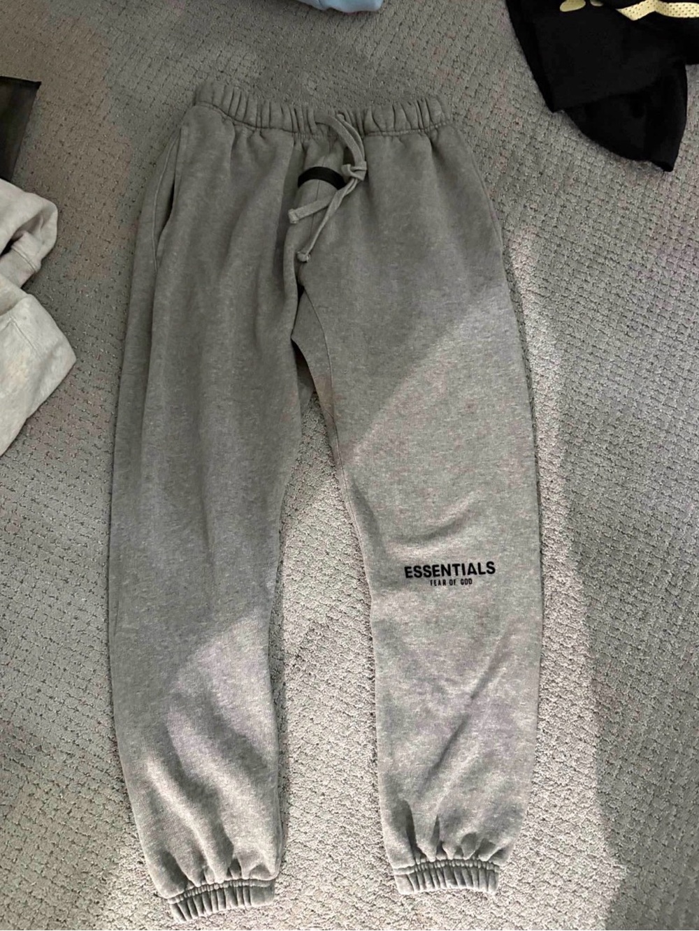 Essentials Light Grey Fleece Jogger Pants